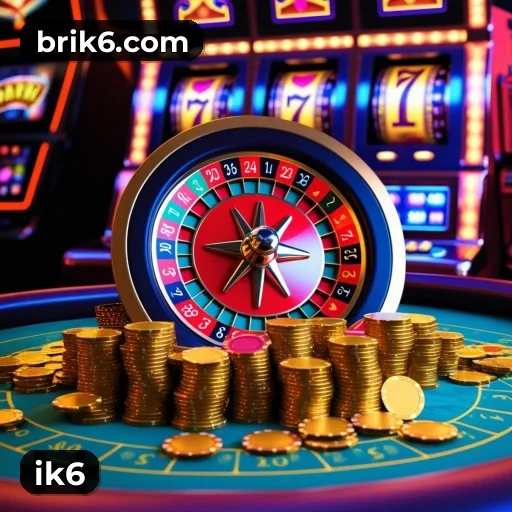 ik6 App home screen with mobile slots and casino categories